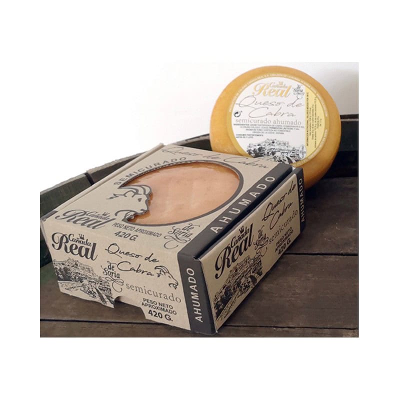 Queso de cabra semicurado ahumado